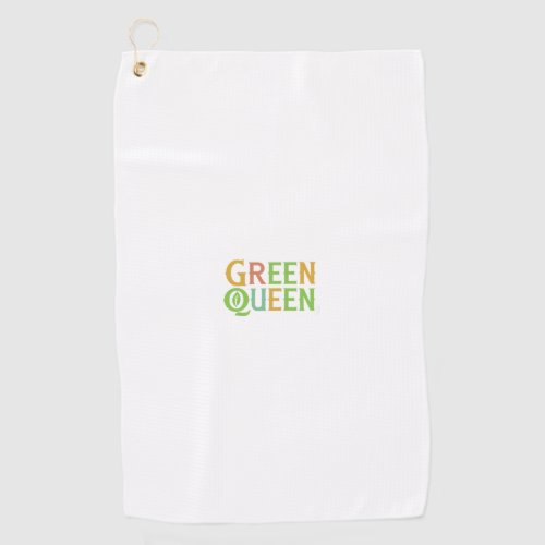 Green Queen Golf Towel