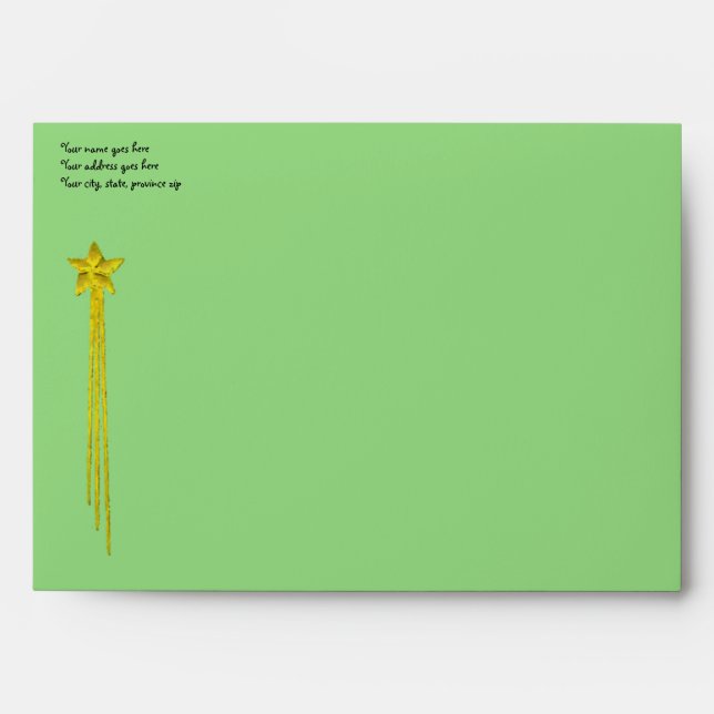Green Rabbit Envelope (Front)