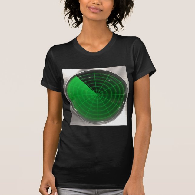 green radar pattern T-Shirt (Front)