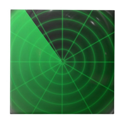 green radar pattern tile