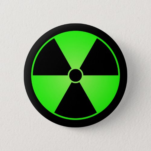 Green Radiation Symbol Button