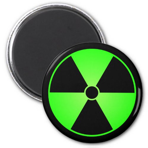 Green Radiation Symbol Magnet