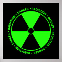 green radiation symbol