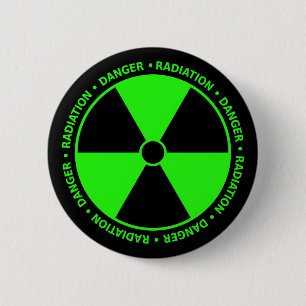 Green Radiation Warning Button