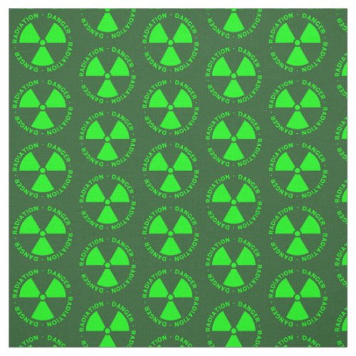 Green Radiation Warning Fabric