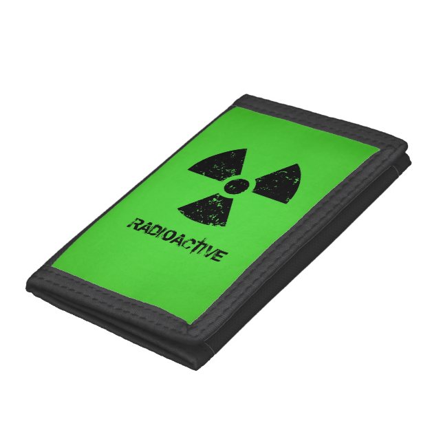 Green Radioactive Symbol Tri-fold Wallet (Bottom)