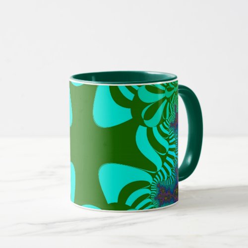 Green Rainbow Cross Mug