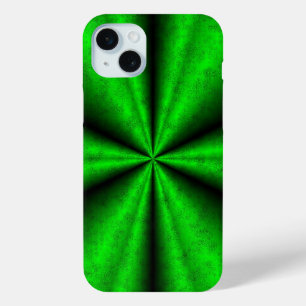 Green Rainbow in Elephant Skin Leather Optik iPhone 15 Plus Case