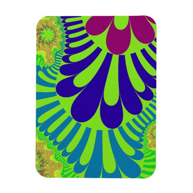 Green Rainbow Loop Magnet (Vertical)