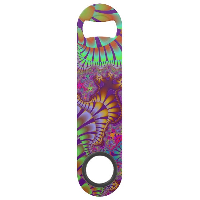 Green Rainbow Melt Bottle Opener (Front)