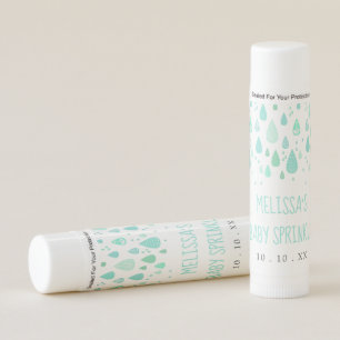 Green Raindrops Baby Sprinkle Shower Lip Balm