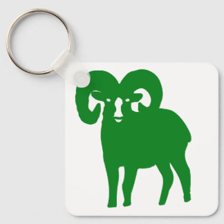 Green Ram Zodiac – Fresh Aries Silhouette Keychain