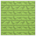 Green Raptor Pattern Fabric
