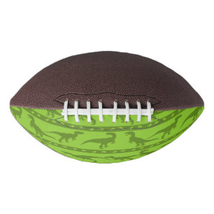 Green Raptor Pattern Football