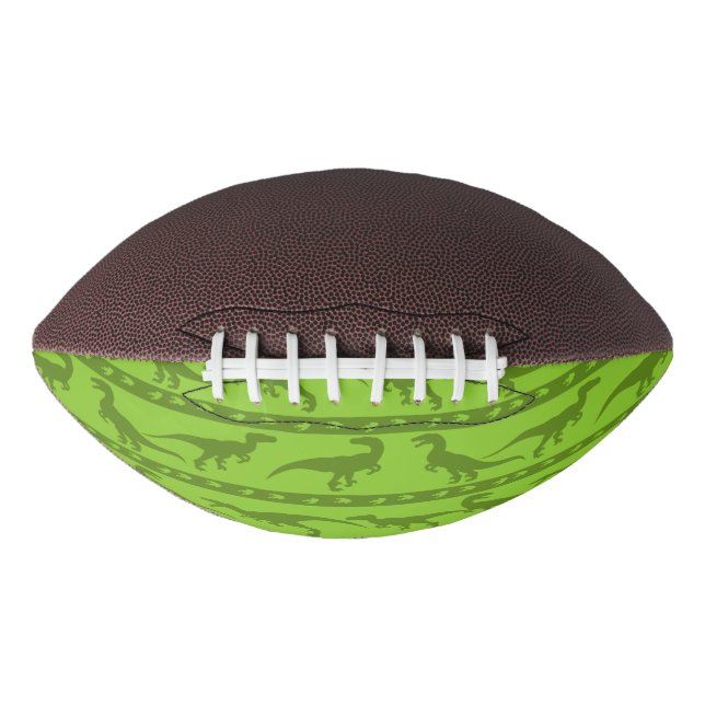 Green Raptor Pattern Football (Front)