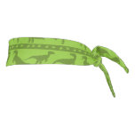 Green Raptor Pattern Tie Headband at Zazzle
