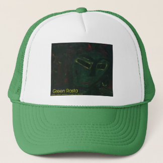 green rasta trucker hat