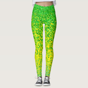 Green raster 2 sides 01.b Yellow BG Leggings