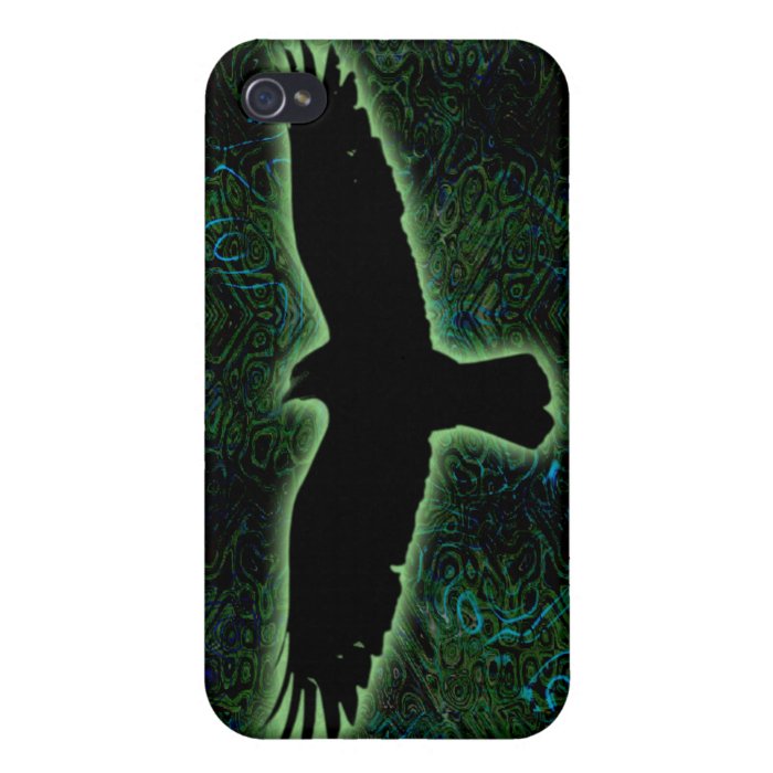 Green raven iPhone 4/4S covers