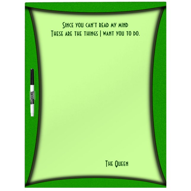 Green Read My Mind Board w Pen (Front)