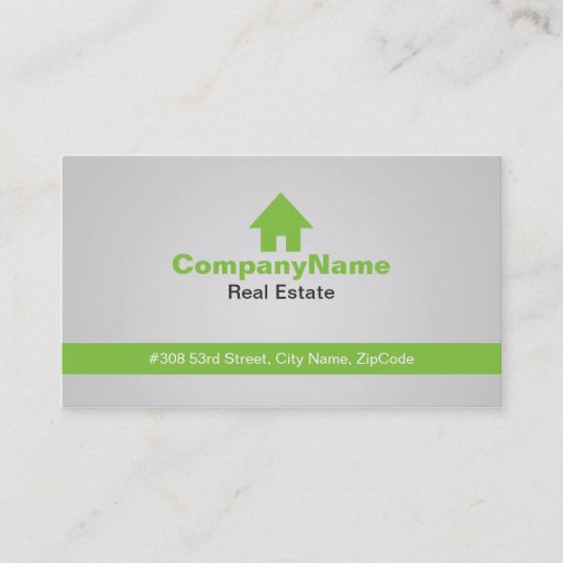 Customizable Green Real Estate Business Cards