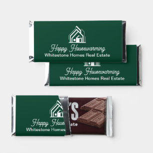 Green Real Estate Company Custom Realtor Hershey Bar Favors