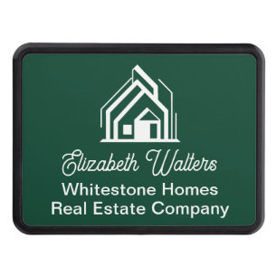 Green Real Estate Company Customized Realtor Hitch Cover