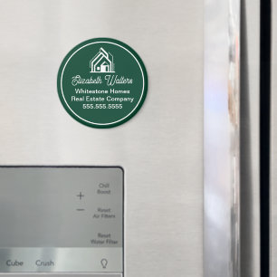 Green Real Estate Company Customized Realtor Magnet