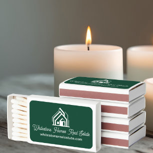 Green Real Estate Company Customized Realtor Matchboxes