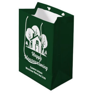 Green Real Estate Company Happy Housewarming Medium Gift Bag