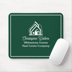 Green Real Estate Company Personalized Realtor Mouse Pad