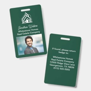 Green Real Estate Company Realtor Photo Badge