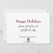 green real estate  Holiday Cards (Back)