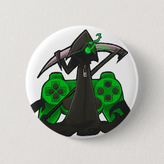 Green Reaper Badge Pinback Button