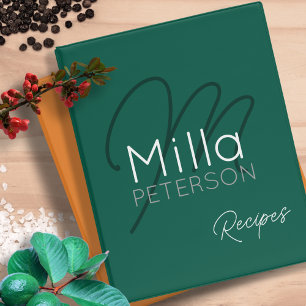 Green Recipes Mini Binder for the Chef