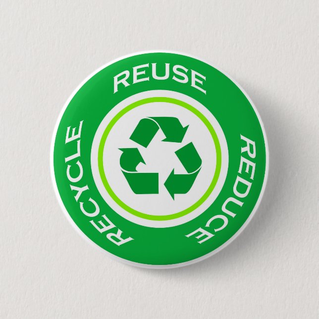 Green recycle - Button (Front)