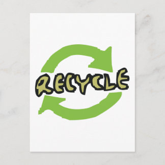 Green Recycle Postcard