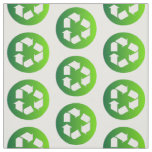 Green Recycle Sign Fabric