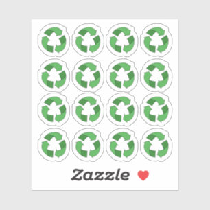 Green Recycling Icon Mini Bujo Calendar Planner Sticker