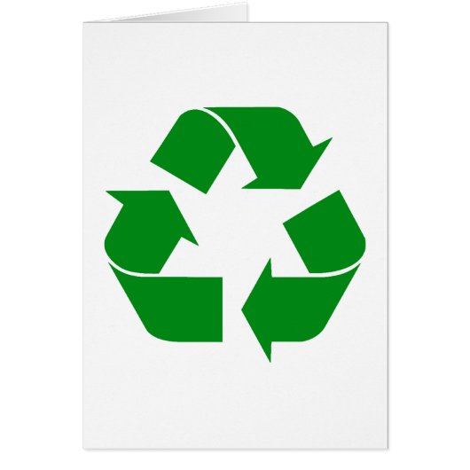 Green Recycling Symbol  (Front)