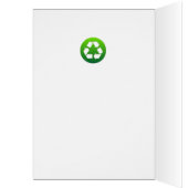 Green Recycling Symbol Cards (Inside (Left))
