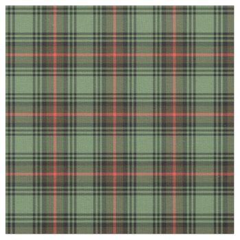Green  Red And Black Vintage Plaid Fabric by plaidwerx at Zazzle
