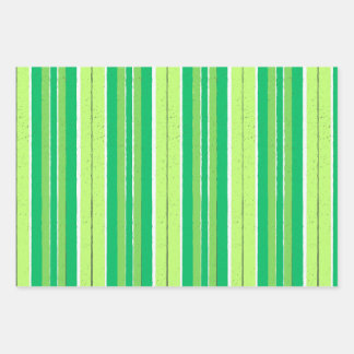 Green Red And Blue Geometrical Stripes Wrapping Paper Sheets
