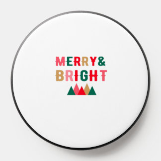 Green Red and Brown Bold Typography PopSocket