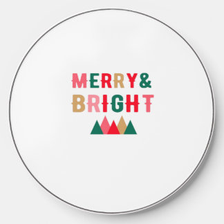 Green Red and Brown Bold Typography Wireless Charger