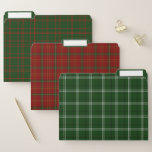  Green, Red and White Plaid File Folder