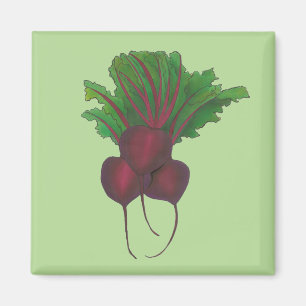 Green Red Beet Beetroot Vegetable Garden Kitchen Magnet