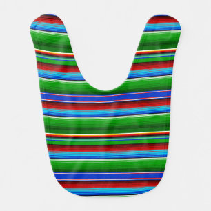 Green Red Blue Mexican Sarape Bib