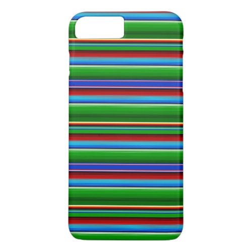 Green Red Blue Mexican Sarape iPhone 8 Plus7 Plus Case