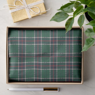Green Red Blue Tartan Plaid Christmas  Tissue Paper